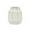 White Handmade Solid Geometric 8" x 8" x 9", variant on DecMode 14" Handmade White Ceramic Vase