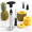 Black, variant on Yellow Stainless Steel Dual Electric Manual Pineapple Corer Slicer Remover Kitchen Tool