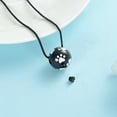thumbnail image 6 of Pet Cremation Jewelry for Ashes Paw Print Urn Necklace for Ashes for Women Men Ball Cat Dog Memorial Ashes Locket, 6 of 7