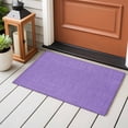 thumbnail image 5 of Lavender Burlap Texture Large Area Rugs for Bedroom Living Room, Soft Non Slip Carpet Bedside Rug, Farmhouse Vintage Lavender Rectangular Floor Cover Kitchen Accent Rug 2'x3' for Dining Room/Office, 5 of 9