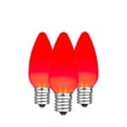 thumbnail image 2 of Novelty Lights Red C9 LED Plastic Ceramic (Opaue) Christmas Replacement Bulbs Dimmable 25 Pack, 2 of 6