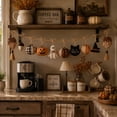 thumbnail image 4 of Cozy Fall Fabric Garland with Pumpkins Ghost Black Cat, Farmhouse Autumn Mantel Hanging Decor for Shelf Entryway, 40in, 4 of 6
