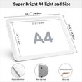 thumbnail image 3 of Almohadilla de Luz Súper Brillante A4 con Batería de 3500mAH para Vinilo de Deshierbe, Atenuación de 6 Niveles, 3 Temperaturas de Color Mesa de Luz, 3 of 5