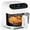 White, variant on Kismile 5 Quart Borosilicate Glass Air Fryer, Transparent Basket, Black