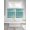 Teal Green, variant on Navy Blue 2 Panel Kitchen Curtains for Small Windows, Vintage Modern Abstract Art Ombre Bathroom Tier Curtain, Short Window Treatment for Bedroom/Living Room 55"x24"