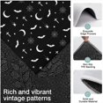 thumbnail image 3 of Black White Halloween Bat Moon Spider Pattern Kitchen Rugs Sets Of 3,Kitchen Runner Rugs Non Skid Washable,Decorative Kitchen Floor Mats for Kitchen,Sink,Laundry,17"x30"+ 17"x47" + 17"x59", 3 of 6