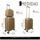 thumbnail image 2 of Set 3 Maletas De Viaje Carry On 10 Kgs Equipaje De Mano Ruedas Desmontables Cabina Avion, 2 of 5