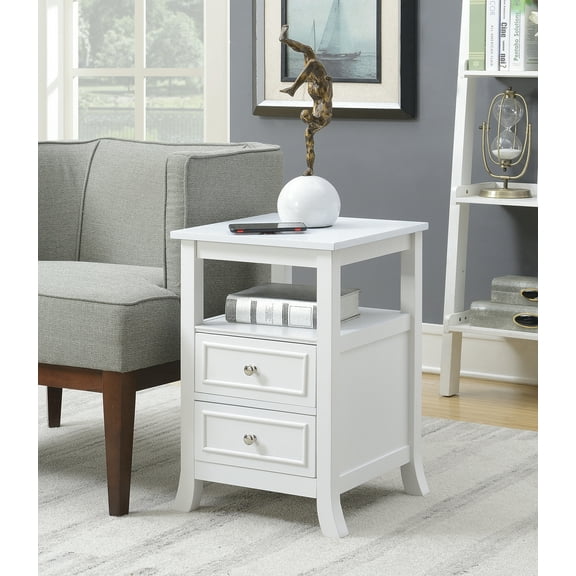 Gray End Tables with Storage