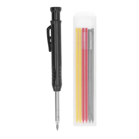 

Woodworking Marking Pen Tungsten Carbide Scriber Extended Pointed Tip With Replacement Refill For Plastic Wood 3 Color Refill