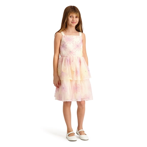 Kensie Girl Sleeveless Beaded Soutache Mesh Dress, Sizes 4-16