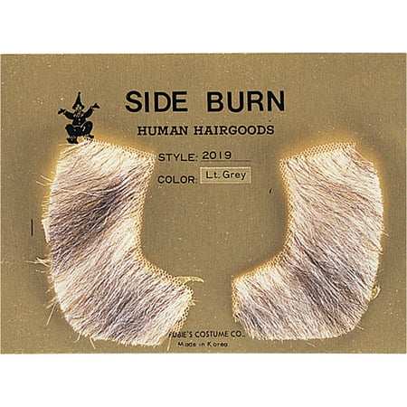 Human Hair Sideburns Side Burns Hippie Facial Hair Costume Accessory