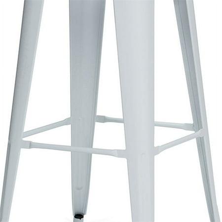 Simpli Home - Rayne 30 inch Metal Bar Stool (Set of 2) - White