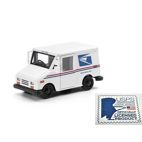 USPS Mail Truck Die-Cast Toy Vehicle, 2.5 Inch Mini Postal Delivery Truck, Officially Licensed Collectible