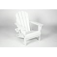 thumbnail image 4 of HDPE Folding Adirondack Chair with Dual Cup Holder - Composite Adirondack Chair with Wood Texture - Navy Blue, 4 of 10