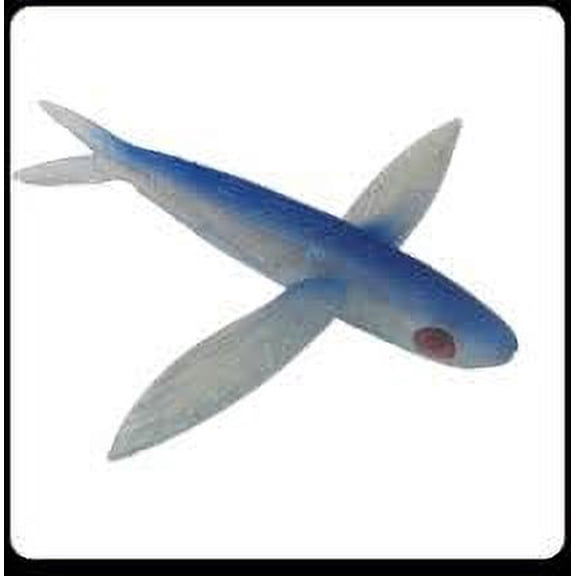 Frenzy BSF-BLU Ballistic Flyer Unrigged Flying Fish, 6", Blue