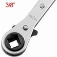 thumbnail image 6 of Gumesh Reversible Ratchet Wrench for HVAC Service, 3/8" Square Drive Valve Core Tool with Chrome Plating, Heavy Duty Spanner for Compressor and Refrigeration Systems, 6 of 7
