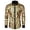 Yellow, variant on Mens Performance Clothing Sequin Casual Shirt New Mens Fashion Shiny Lapel
