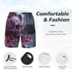 thumbnail image 3 of Fotbe Gothic Red Skull Cemetery Traje de Baño para Hombre – Shorts de Natación de Secado Rápido con Forro y Bolsillos-3X-Large, 3 of 6