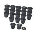 thumbnail image 4 of 20 Piezas Paderas de cesta de plantación hidropónica maciza resistente múltiples propósitos múltiples suministros de maceta hidropónica de servicio Negro, 4 of 8