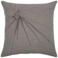 thumbnail image 1 of HomeRoots 403185 Gray Twisted Knot Modern Down Throw Pillow, 1 of 1