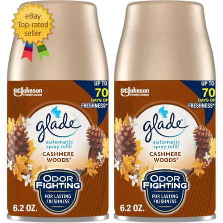 Automatic Spray Refill, Air Freshener For Home And Bathroom, Cashmere Woods