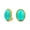 Aqua-Turquoise, variant on Womens 7CT Oval Cabochon Gemstones 14K Gold Plated Clip-On Earrings