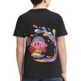thumbnail image 2 of Kirby Teen T-Shirt Crewneck Short Sleeve Double-Sided Print Summer Tee Shirts Top For Youth Boys Girls Children Medium, 2 of 7
