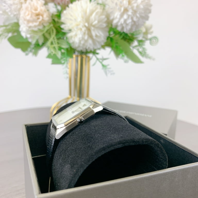 Emporio Armani AR11148 Quartz White Dial Two-Hand Black Leather