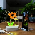 thumbnail image 6 of Glow Writing Tablet under $5! Yannianjz Glow Writing Tablet, Reusable LED Light Doodle Board with Stand, Erasable Drawing Pad forKids, USB Powered Acrylic Sketch Board, 6 of 10