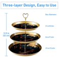 thumbnail image 3 of Halloween Castle Plastic Discs Hanging Organizer for Dessert Table with Iron Pillars - 32cm Height, 21cm/24cm/27cm Plates, 3 of 6