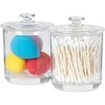 thumbnail image 2 of ForPro - Collection Acrylic Apothecary Jars with Lids, Set of 2 15 Oz Storage Containers for Bathroom, Kitchen and Office, 4.5" x 3.5", 2 of 5