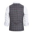 thumbnail image 4 of XMMSWDLA Deals Clearance Tops for Men Four Seasons Casual Suit Vest, 4 of 6