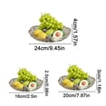 thumbnail image 6 of KGJQ Plastic Fruit Bowl with Gold Trim, Clear Fruit Basket, Modern Decorative Serving Bowl for Kitchen Counter, Dining Room, Coffee Table, 6 of 8