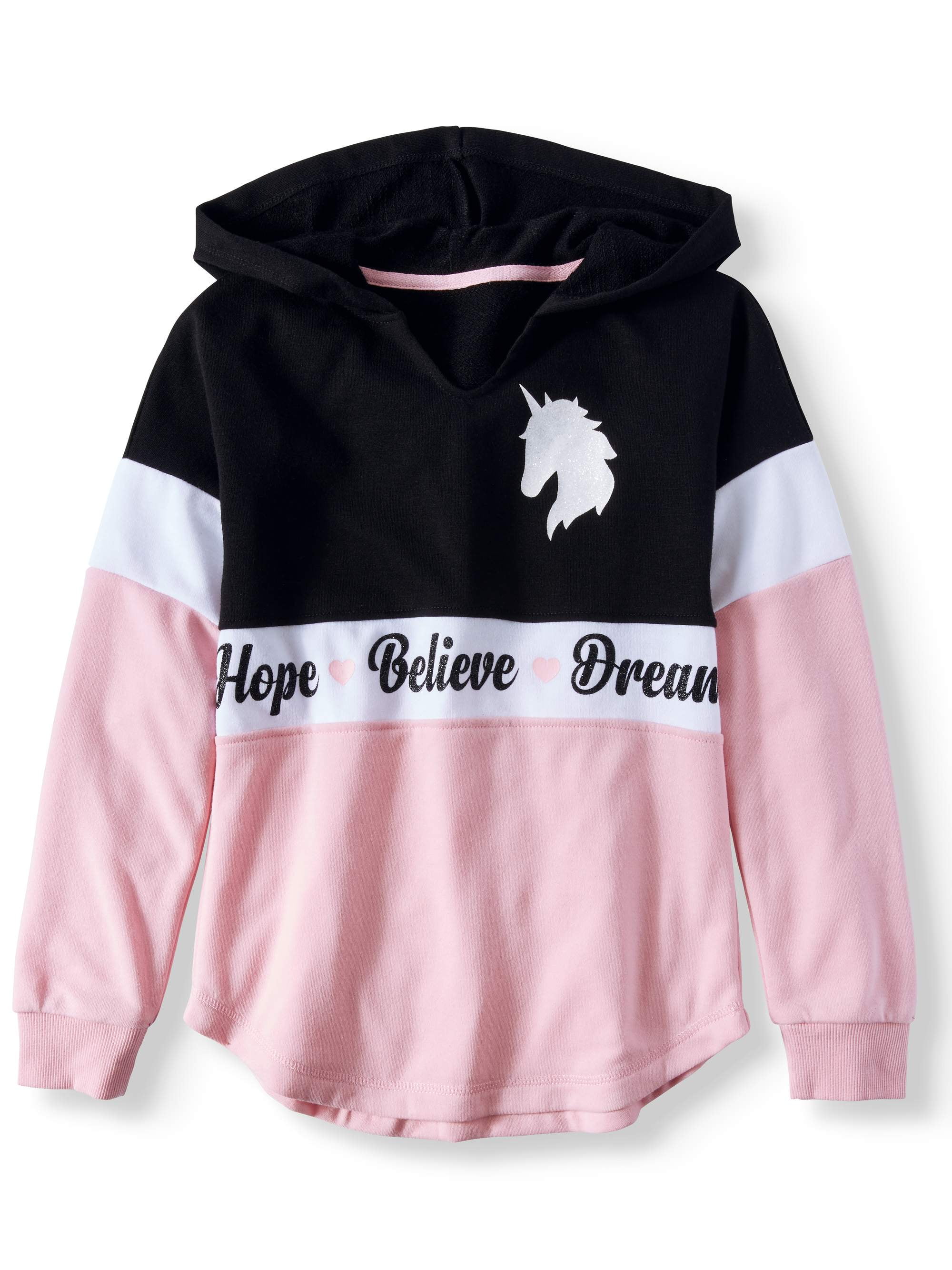 Miss Popular Girls Unicorn Blush Hoodie