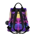 thumbnail image 2 of FORMRS Women's Travel Backpack Purse Anti-Theft Hidden Pockets Casual Shoulder Bag, Purple Neon Road, 2 of 7
