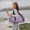 thumbnail image 6 of Kdxio Daisies Flowers Travel Duffel Bag Gym Bag Weekender Travel Bag Gym Bag for Women &Men Airplane Travel Essentials for Flying, 6 of 7