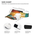 thumbnail image 3 of Gaeub Vintage Beach Sunset Printed Sport Sun Visor Hats ,Adjustable Empty Top Sunscreen Visor Cap for Women and Men, 3 of 7