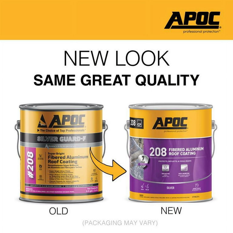 APOC Silver Guard-F 0.9-Gallon Aluminum Reflective Roof Coating (1-Year Limited Warranty) APOC Silver Guard-F 0.9-Gallon Aluminum Reflective Roof Coating (1-Year Limited Warranty)