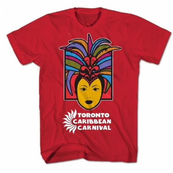 GDC-GameDevCo Ltd. TCC-95070S Toronto Caribbean Carnival Adult T-Shirt, Red, Caribbean Queen S