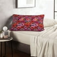 thumbnail image 6 of Uemuo Red Lips Kissing Print Throw Pillow Case – Cozy & Soft Cushion Cover, Hypoallergenic Pillow Case for Sleeping, Perfect for Women with Envelope Closure-16"x24", 6 of 6