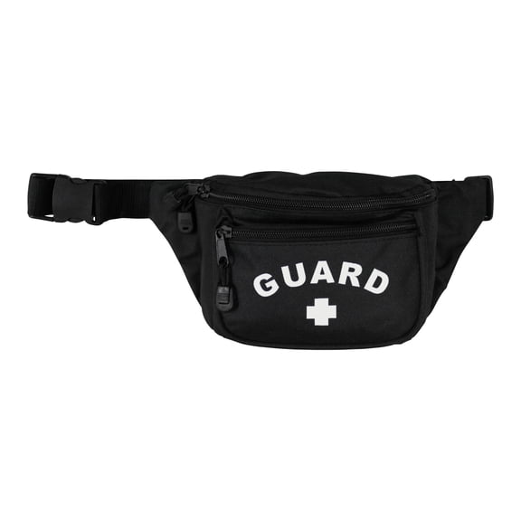 Kemp USA 10-103-BLK Hip Pack with Guard Logo, Black