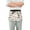 Acorn and Leaves, variant on Flashing Stars Server Apron with 3 Pockets Waterproof Waitress Waist Short Apron for Man Woman 12 Inches