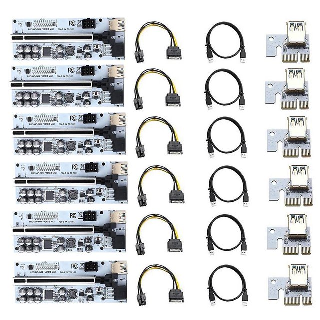 6 unidades Ver012 Max Gpu Riser para tarjeta de vídeo Pci-e Riser 012 Max Pci Afortunado Sencillez