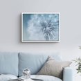 thumbnail image 3 of PixonSign Framed Wall Art Print Detailed Bokeh White Dandelion Botanical Plants Photography Realism Modern CloseUp Relax/Calm Blue Cool for Living Room, Bedroom, Office - 12"x16" WHITE, 3 of 6