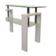 Nola Furniture Modena Table Console en Verre à 2 Niveaux White – image 3 sur 3