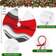thumbnail image 5 of Red Grey Ombre Christmas Tree Skirt 36 Inches, Modern Abstract Art Geometric Moire Xmas Trees Skirt Mat Cover Decorations for Holiday Party Indoor Outdoor, 5 of 9