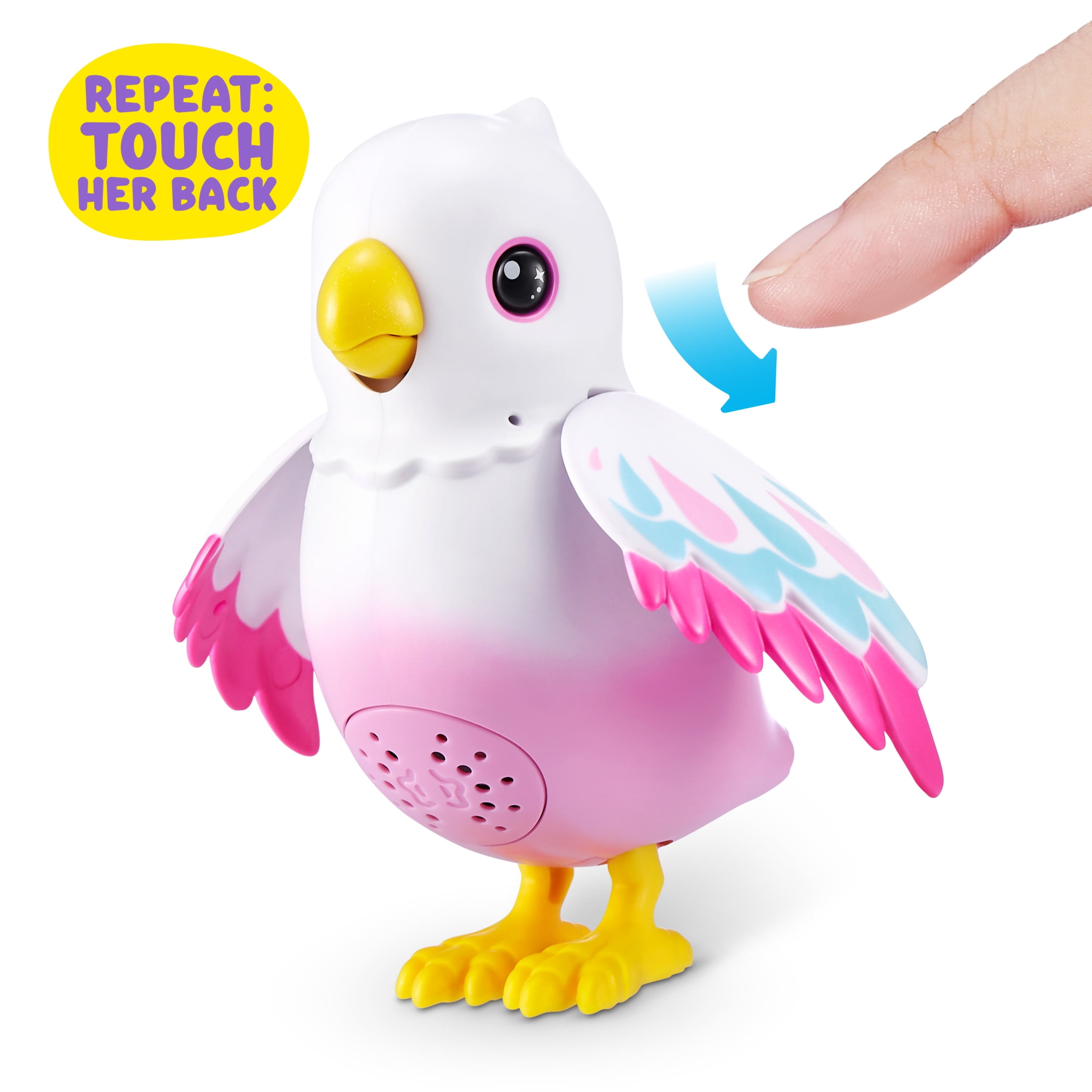 Pets Alive Polly the Magic Bird, Interactive Electronic Pet, Realistic Pet Playset by ZURU for Kids Ages 3+