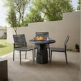thumbnail image 2 of Afuera Living Contemporary Black 36" Indoor/Outdoor Concrete Dining Table, 2 of 7