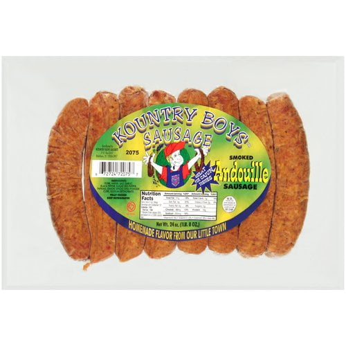 Kountry Boys Sausage Smoked Andouille Sausage, 24 Oz., 8 Count