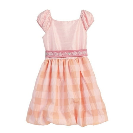 Angels Garment Little Girls Pink Silk Taffeta Bubble Easter Spring Dress 2T-6